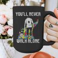 Vintage Father Son Family Autistic Kids Autism Awareness Dad Graphic Print Coffee Mug