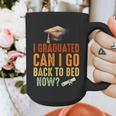 Vintage I Graduated Can I Go Back To Bed Now Graduation Graphic Print Coffee Mug
