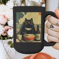 Vintage Japanese Cat Ramen Cat Dad Retro Graphic Women Graphic Print Coffee Mug Vintage Japanese Cat Ramen Cat Dad Retro Graphic Women Graphic Print Coffee Mug