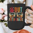 Vintage Peace Out 5th Grade Graduation Last Day Of School Graphic Print Coffee Mug