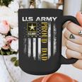 Vintage US Army Proud Dad With American Flag Graphic Print Coffee Mug Vintage US Army Proud Dad With American Flag Graphic Print Coffee Mug