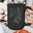 Vintage USA Camo Flag Proud Siberian Husky Dad Silhouette Graphic Print Coffee Mug