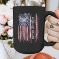 Vintage USA Flag Proud Swimming Dad Swim Swimmer Silhouette Graphic Print Coffee Mug