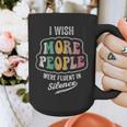 Vintage I Wish More People Were Fluent In Silence Introvert Graphic Print Coffee Mug Vintage I Wish More People Were Fluent In Silence Introvert Graphic Print Coffee Mug