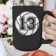 Volleyball Player 13 Volleyball Mom Dad Jersey Number 13 Graphic Print Coffee Mug