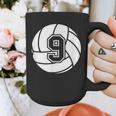 Volleyball Player 9 Volleyball Mom Dad Jersey Number 9 Graphic Print Coffee Mug