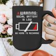 Warning Social Battery Is Low Introvert Shirt Graphic Print Coffee Mug Warning Social Battery Is Low Introvert Shirt Graphic Print Coffee Mug