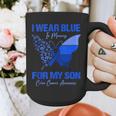 I Wear Blue In Memory For My Son Colon Cancer Awareness Graphic Print Coffee Mug