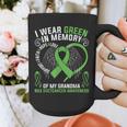 I Wear Green In Memory Of My Grandma Bile Duct Cancer Aware Graphic Print Coffee Mug