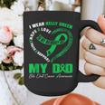 I Wear Kelly Green In My Memory Of My Dad Bile Duct Cancer Graphic Print Coffee Mug