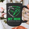 I Wear Kelly Green In My Memory Of My Mom Bile Duct Cancer Graphic Print Coffee Mug