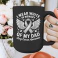 I Wear In Memory Of My Dad Lung Cancer Awareness Graphic Print Coffee Mug
