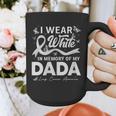 I Wear In Memory Of My Dada Lung Cancer Graphic Print Coffee Mug