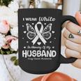 I Wear In Memory Of My Husband Lung Cancer Awareness Graphic Print Coffee Mug