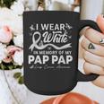 I Wear In Memory Of My Pap Pap Lung Cancer Graphic Print Coffee Mug