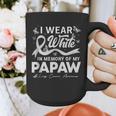 I Wear In Memory Of My Papaw Lung Cancer Graphic Print Coffee Mug