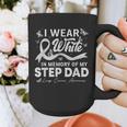 I Wear In Memory Of My Step Dad Lung Cancer Graphic Print Coffee Mug I Wear In Memory Of My Step Dad Lung Cancer Graphic Print Coffee Mug