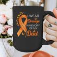 I Wear Orange In Memory Of My Dad Leukemia Awareness Cancer Graphic Print Coffee Mug