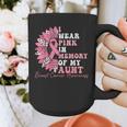I Wear Pink In Memory Of My Aunt Breast Cancer Pink Ribbon Graphic Print Coffee Mug I Wear Pink In Memory Of My Aunt Breast Cancer Pink Ribbon Graphic Print Coffee Mug