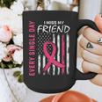 I Wear Pink In Memory Of Friend Breast Cancer Awareness Flag Graphic Print Coffee Mug I Wear Pink In Memory Of Friend Breast Cancer Awareness Flag Graphic Print Coffee Mug