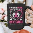 I Wear Pink In Memory Of My Gigi Breast Cancer Awareness Graphic Print Coffee Mug I Wear Pink In Memory Of My Gigi Breast Cancer Awareness Graphic Print Coffee Mug