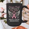 I Wear Pink In Memory Of My Mom Breast Cancer Graphic Print Coffee Mug