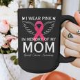 I Wear Pink In Memory Of My Mom Shirt Angel In Heaven Memory Graphic Print Coffee Mug