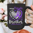 I Wear Purple In Memory Of My Brother Overdose Awareness Graphic Print Coffee Mug