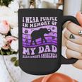 I Wear Purple In Memory Of My Dad Alzheimer's Awareness Day Graphic Print Coffee Mug