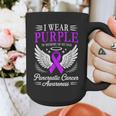 I Wear Purple In Memory Of My Dad Pancreatic Cancer Graphic Print Coffee Mug