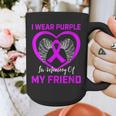 I Wear Purple In Memory Of Friend Alzheimers Heart Graphic Graphic Print Coffee Mug I Wear Purple In Memory Of Friend Alzheimers Heart Graphic Graphic Print Coffee Mug