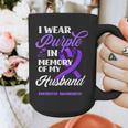 I Wear Purple In Memory Of My Husband Overdose Awareness Graphic Print Coffee Mug I Wear Purple In Memory Of My Husband Overdose Awareness Graphic Print Coffee Mug