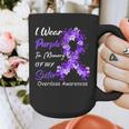 I Wear Purple In Memory Of My Sister Overdose Awareness Graphic Print Coffee Mug