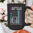 I Wear Teal & Purple In Memory Of My Dad Suicide Prevention Graphic Print Coffee Mug