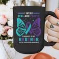 I Wear Teal And Purple In Memory Of My Brother Graphic Print Coffee Mug