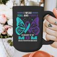 I Wear Teal And Purple In Memory Of My Mom Graphic Print Coffee Mug I Wear Teal And Purple In Memory Of My Mom Graphic Print Coffee Mug
