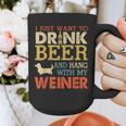 Weiner Dachshund Dad Drink Beer Hang With Dog Vintage Graphic Print Coffee Mug Weiner Dachshund Dad Drink Beer Hang With Dog Vintage Graphic Print Coffee Mug
