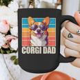 Welsh Corgi Pembroke Dog Corgi Dad -Adults Small Classic Fit Short Sleeve Cotton Polyester Blend Graphic Print Coffee Mug