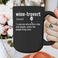 Wine-Trovert Wine Humor Definition Introvert Graphic Print Coffee Mug