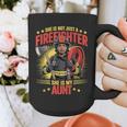 Woman Firefighter Aunt TiTi Auntie Black Graduation Graphic Print Coffee Mug