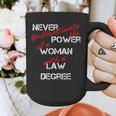 Woman Law Degree Graduation Diploma Party Graphic Print Coffee Mug