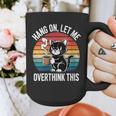Women's Hang On Let Me Overthink Cat Coffee Retro Introvert Graphic Print Coffee Mug Women's Hang On Let Me Overthink Cat Coffee Retro Introvert Graphic Print Coffee Mug