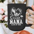 Women's Senior Nana Class Of 2026 Soccer Graduation Heart Graphic Print Coffee Mug