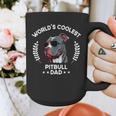 World's Coolest Dog Dad Papa Men Pitbull Graphic Print Coffee Mug
