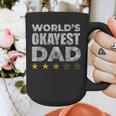 Worlds Okayest Dad Vintage Style Graphic Print Coffee Mug