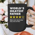 Worlds Okayest Father Dad Joke Review For Fathers Day Graphic Print Coffee Mug