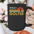 Worlds Okayest Golfer Retro Golf Joke Dad Men Women Kids Graphic Print Coffee Mug