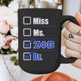 Zeta Phi Beta Doctor Graduation Zeta Phi Beta HBCU Doctor Graphic Print Coffee Mug