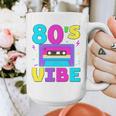 80's Vibe Retro Style Cassette Tape Nostalgia 1980s Party Premium Tri-Blend Graphic Print Coffee Mug