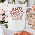 Anti Social Moms Club On Back Retro Introvert Unsociable Graphic Print Coffee Mug Anti Social Moms Club On Back Retro Introvert Unsociable Graphic Print Coffee Mug